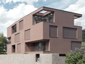 Haus Raffstore einfarbig