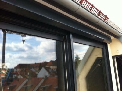 Verkauf und Montage von Raffstoren an einem Neubau in Fulda.