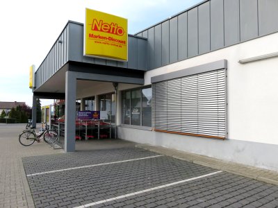 Projekt Netto Markt Fulda mit Raffstore-Raparatur von Frimey in Fulda.