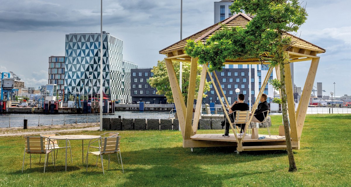 Frimey Holzüberdachung Stadtpark