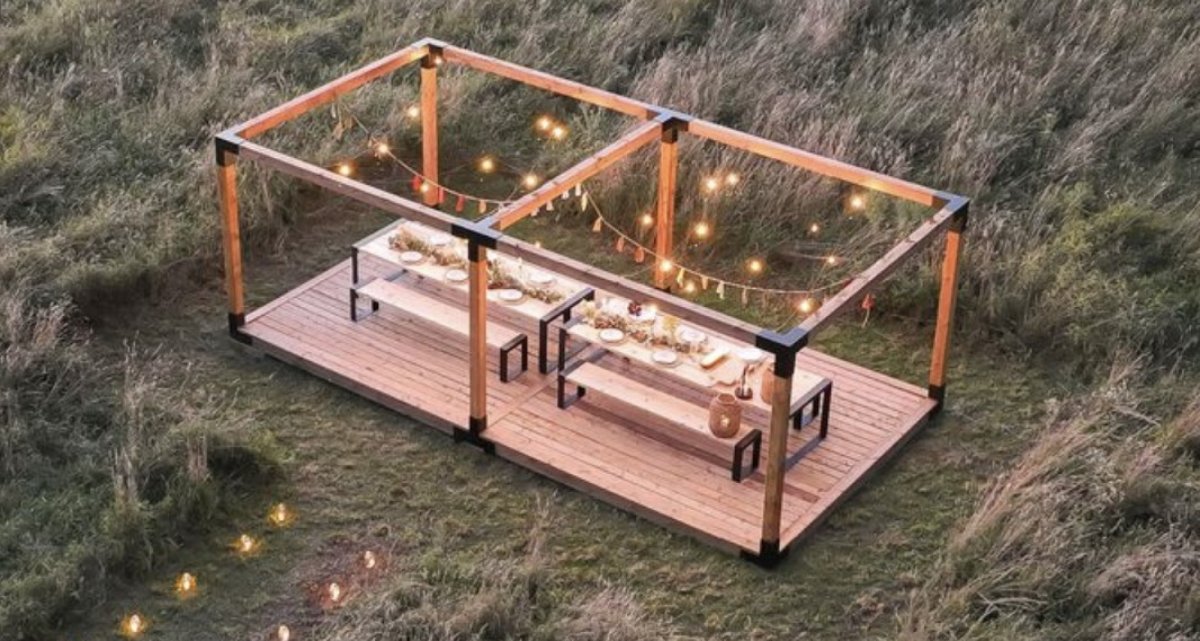 Frimey Holz Pergola