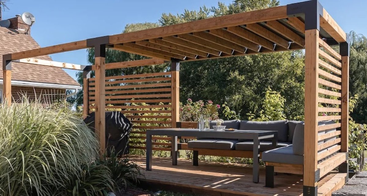 Frimey Holz Pergola