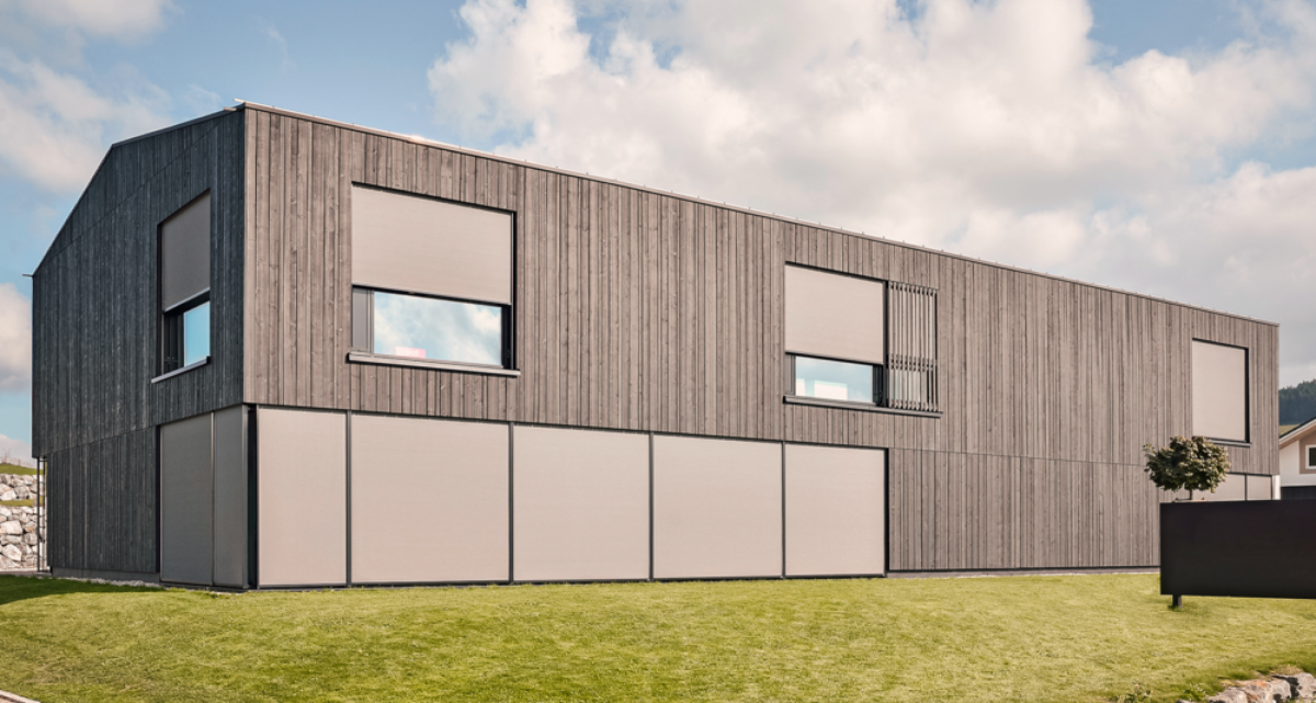 Frimey Markise Glasfront