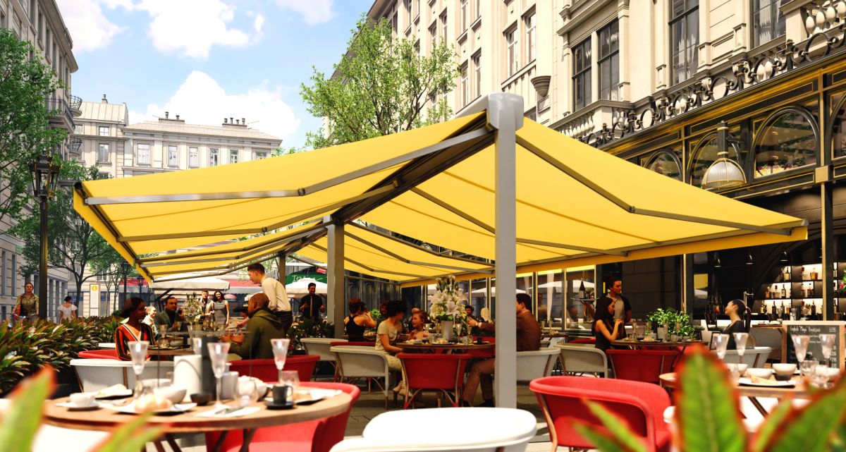 Frimey Gastronomie Standmarkise