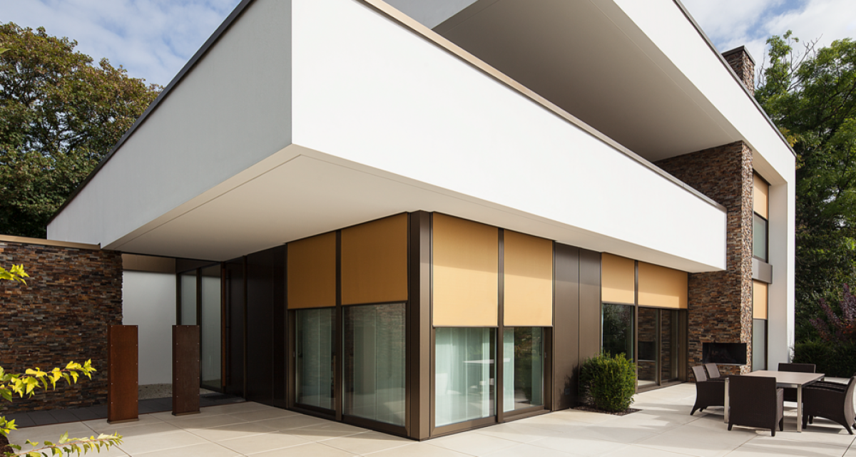 Markise mit ZIP-Reißverschluss