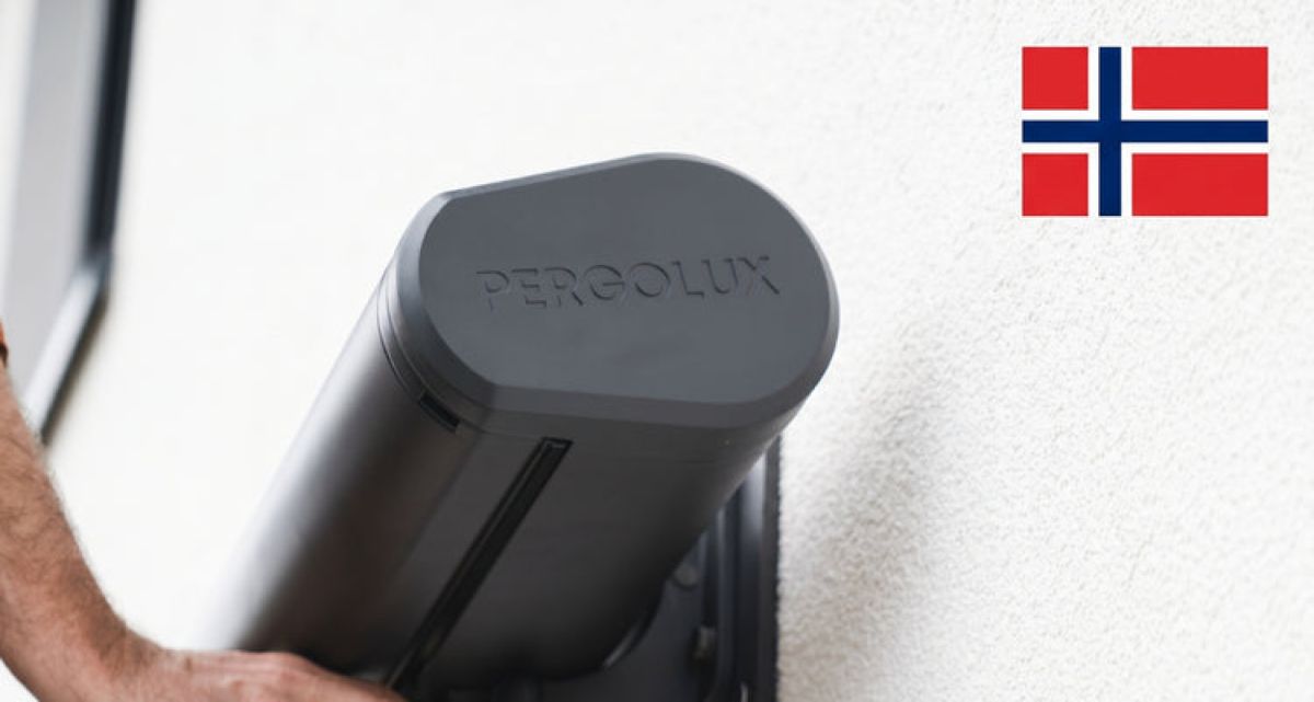 Die Design Markise von Pergolux in skandinavischen Stil, bei Frimey GmbH.