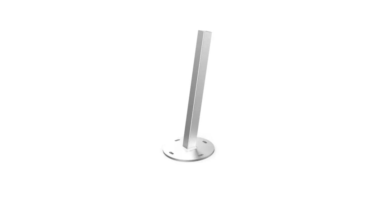 Die stabile Bodenhülse für den Mast des Sonnensegels Ingenua von Umbrosa, bei Frimey GmbH.