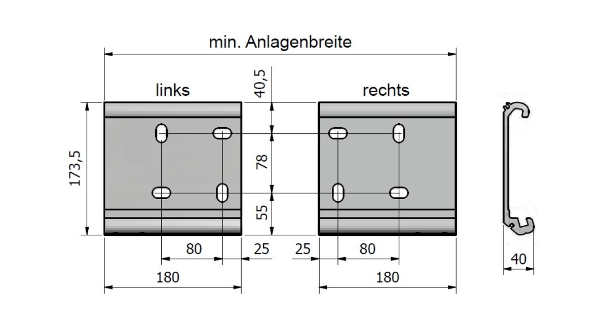Die Halterungen der Kassettenmarkise Smartbox von WOundWO, bei Frimey GmbH.