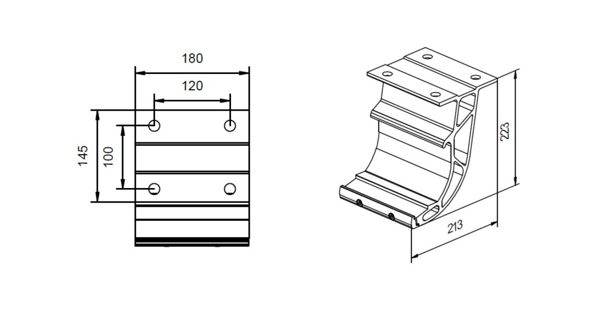 Die stabile Deckenhalterung der Kassettenmarkise Topline Cassette von WOundWO, bei Frimey GmbH.