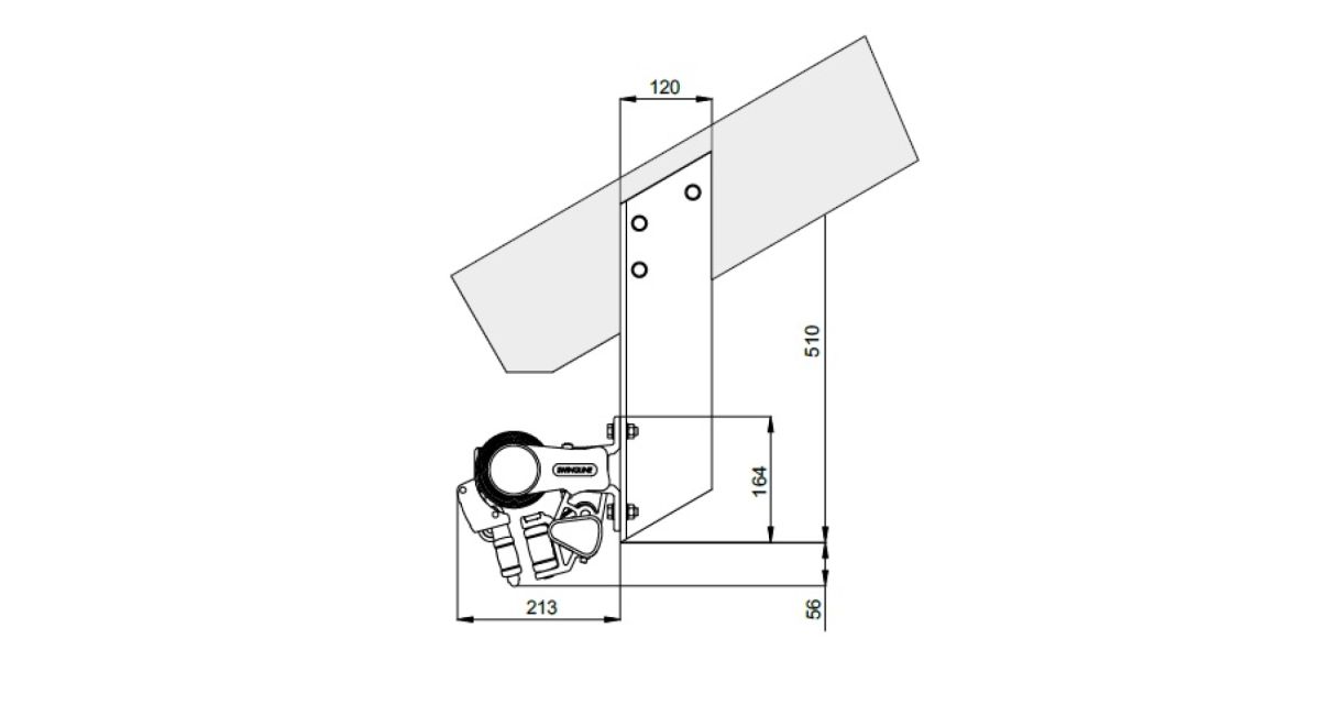 Die WOundWO Swingline Gelenkarmmarkise als Dachsparrenmontage, bei Frimey GmbH.