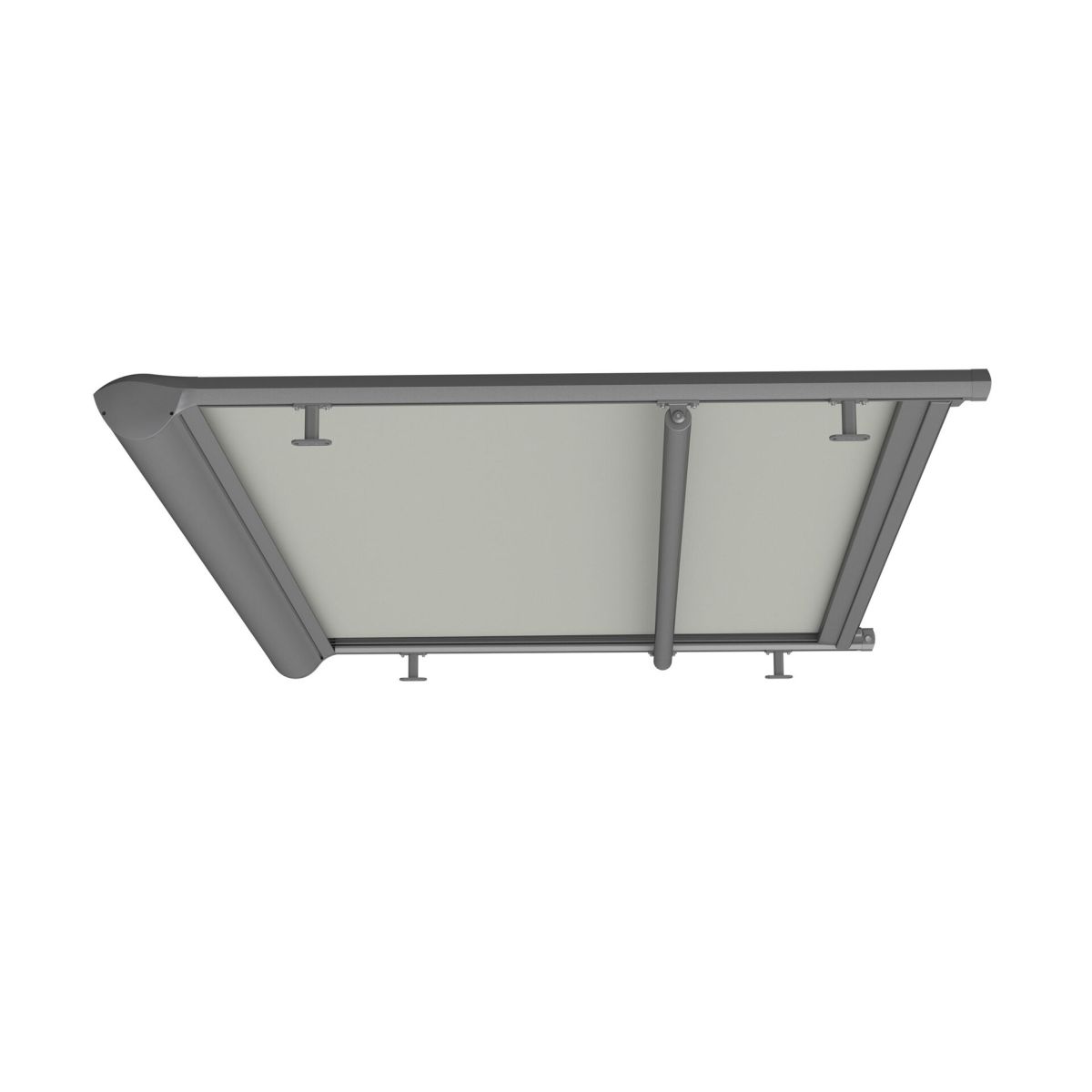 Die ausgefahrene Wintergartenmarkisen XLINE R154 von WOundWO, bei Frimey GmbH.